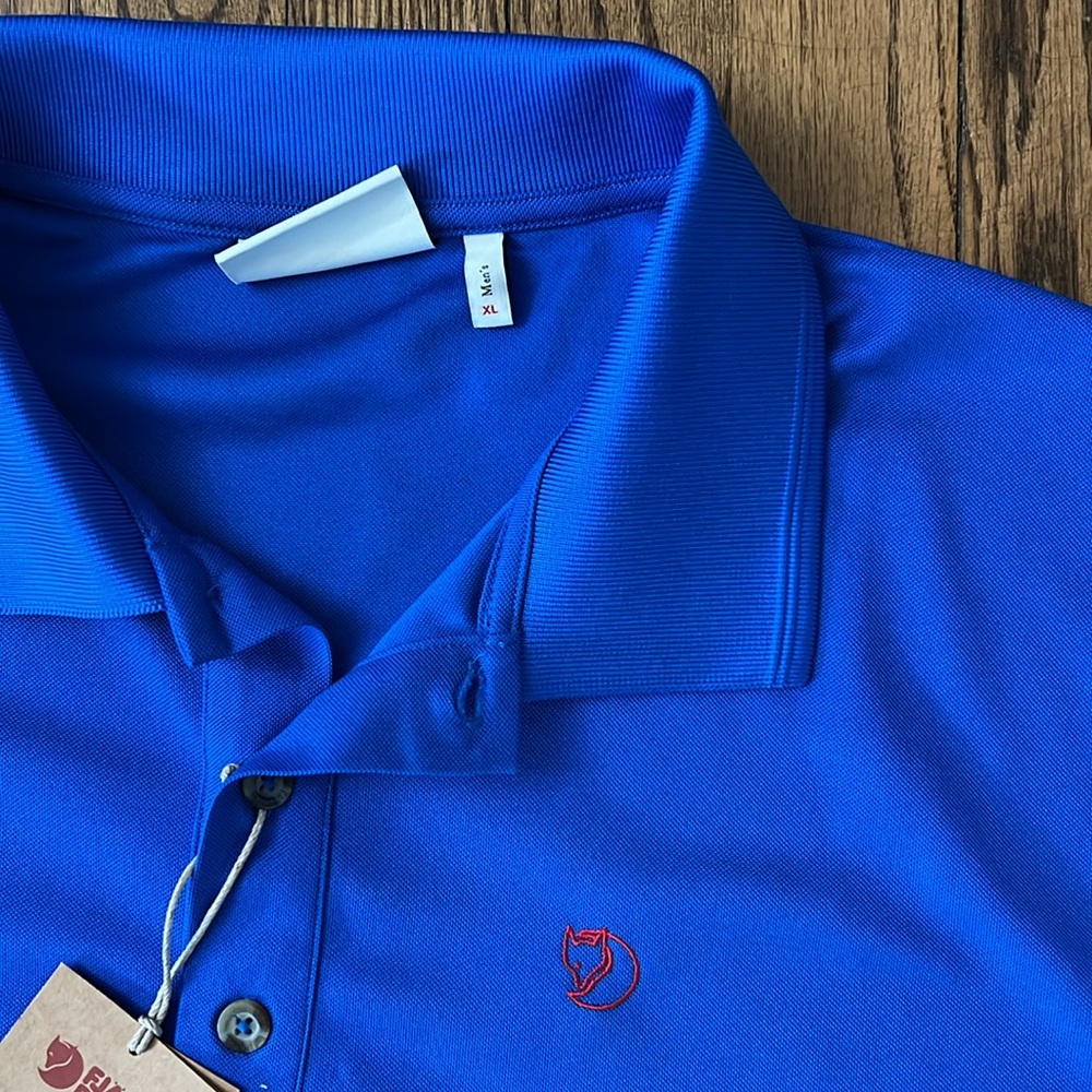 Fjällräven Alpine Blue Pique Shirt XL New - Picture 2 of 6